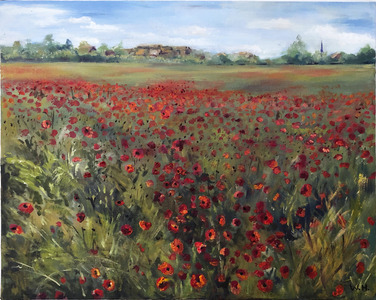 Mirepoix poppy field