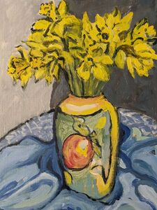 Daffodils 2022, acrylic
