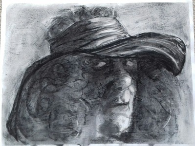 Self portrait with hat